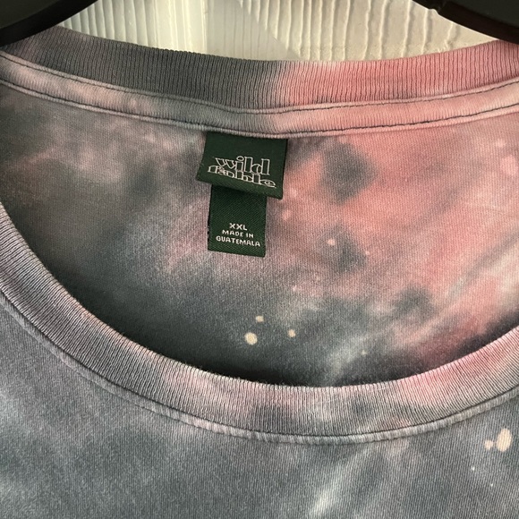 Wile fable plus size tye dye cropped tee - Picture 2 of 3